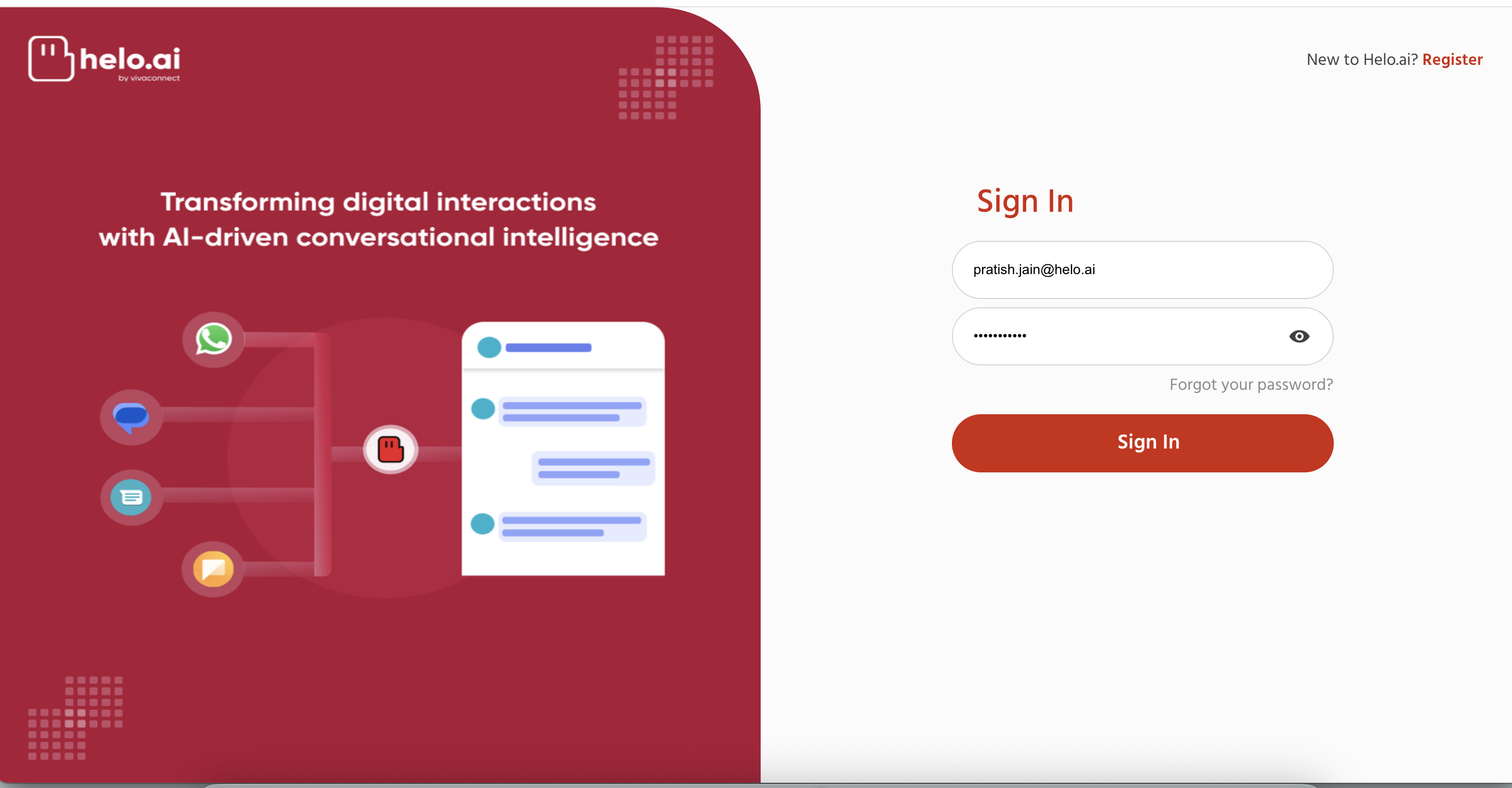 Access Helo Conversations Dashboard